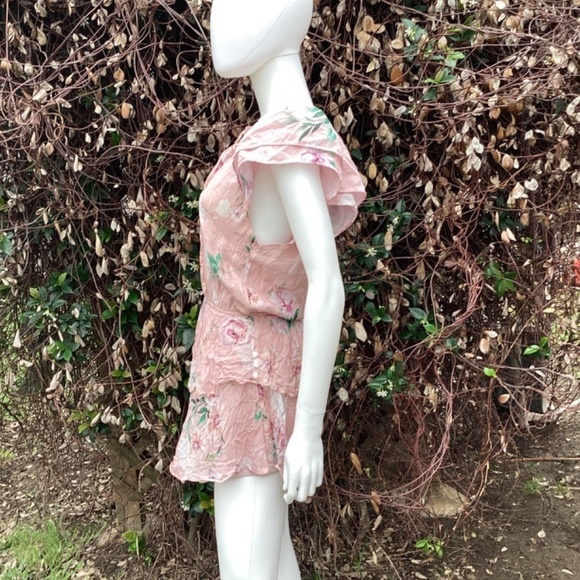 💋Yumi Kim Joy Ride Blush Betty Ruffle Mini Dress - Picture 6 of 10